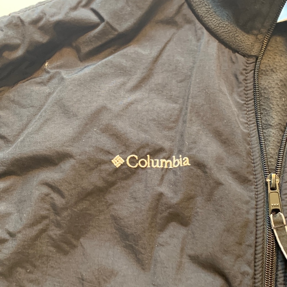 Columbia Men's size large Black fleece Jacket - Picture 2 of 7